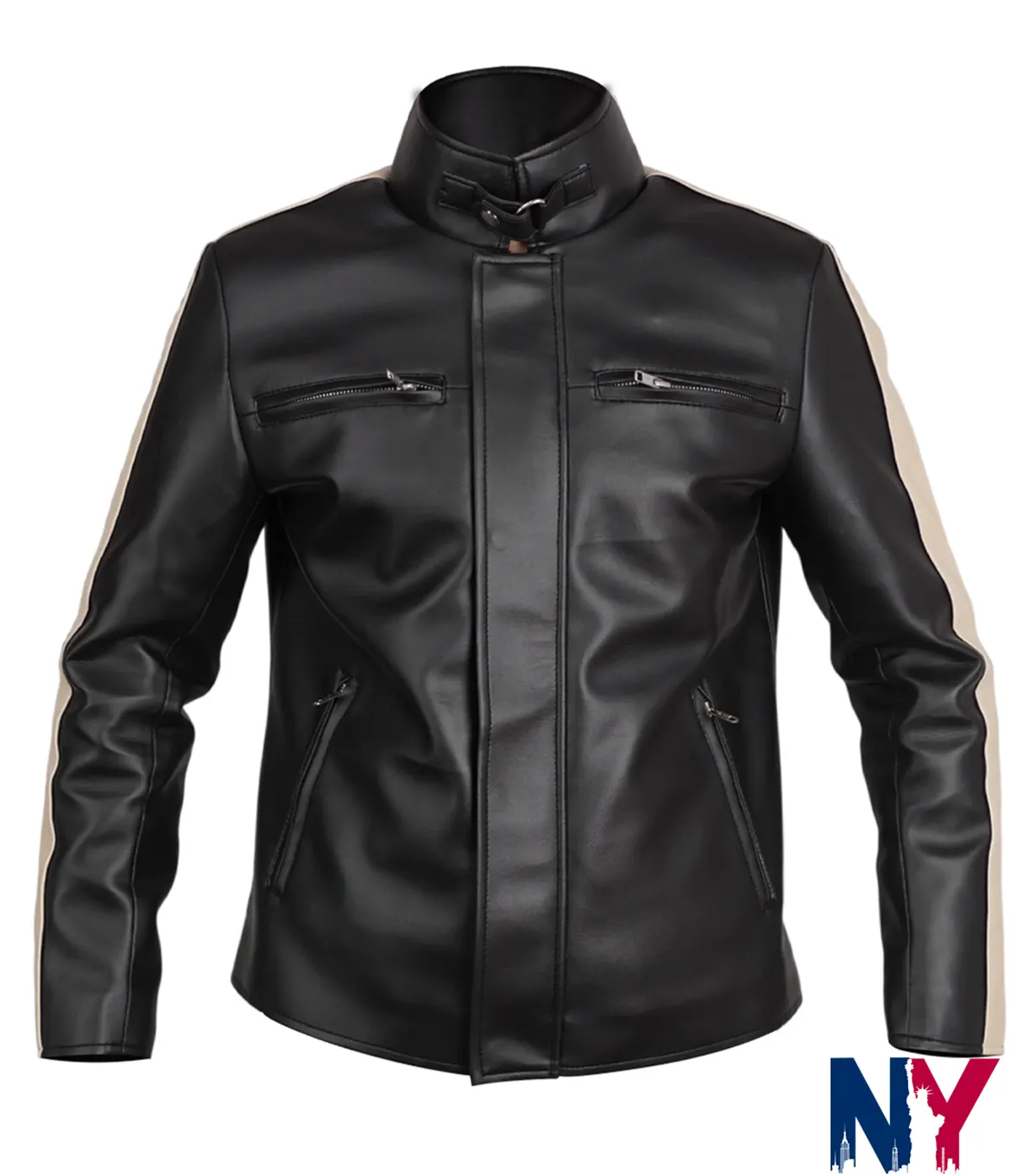 BTS Jimin Spotify Event 2026 Normal Song Live Concert Park Black Leather Jacket front view