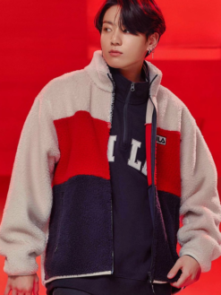 BTS Jungkook Fila Fleece Jacket