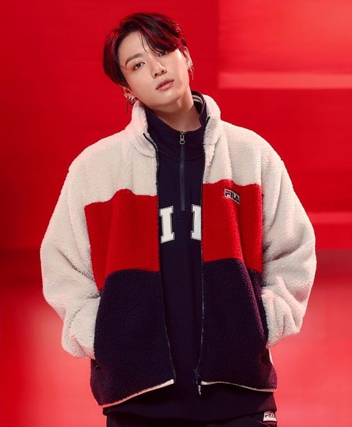 BTS Jungkook x Fila Fleece Track Jacket