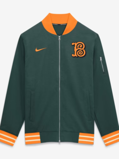 Baltimore Orioles Nike 2026 City Connect Relaxed-Full-Zip Green Bomber Jacket