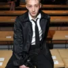 Bang Chan Fendi Milan Fashion Week Black Jacket