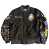 Beetlejuice Embroidery Black Letterman Varsity Jacket