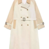 Benedetta-Porcaroli-The-Gentlemen-Tv-Series-S02-Bella-Beige-and-white-Cotton-Trench-Coat