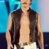 Benson Boone Las Vegas iHeartRadio Music Festival 2026 Black Leather Vest front view