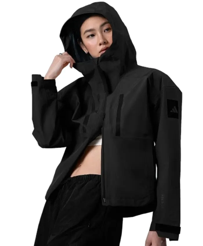 Black Adidas Myshelter Rain RDY Jacket for Women
