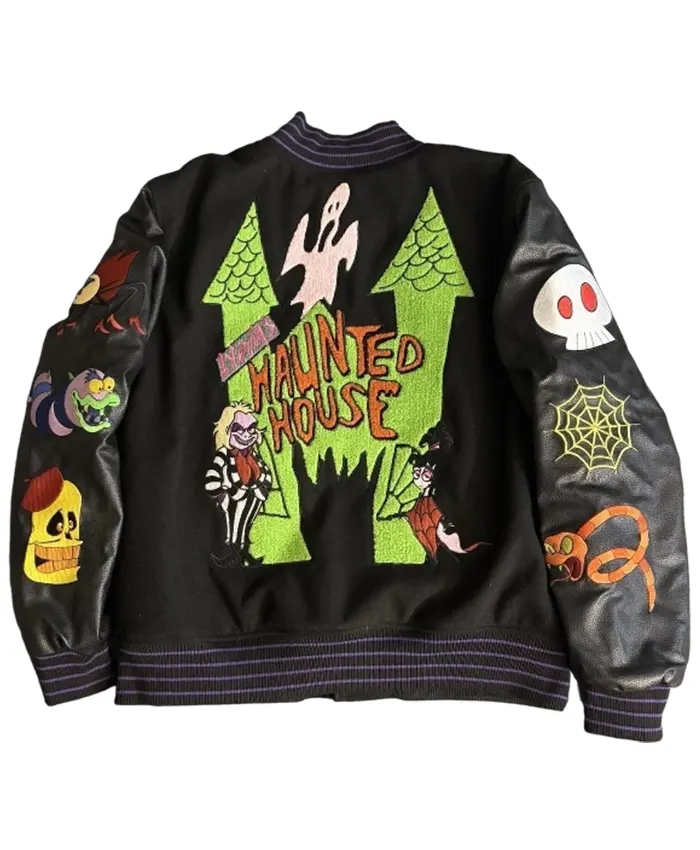 Black Beetlejuice Embroidery Jacket
