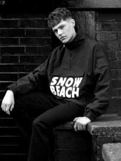 Black Polo Ralph Lauren Snow Beach Pullover Jacket