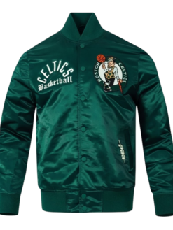 Boston-Celtics-Modern-Green-Satin-Bomber-Varsity-Jacket