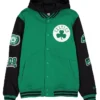 Boston Celtics Throwback Patch Letterman Varsity Jacket