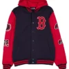 Boston Red Sox Throwback Patch Letterman Varsity Jacket