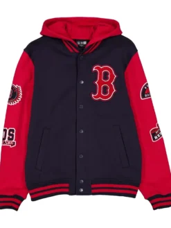 Boston Red Sox Throwback Patch Letterman Varsity Jacket