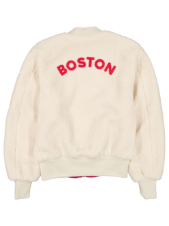 Boston Red Sox x Alpha x New Era MA-1 Sherpa Flight Jacket Back