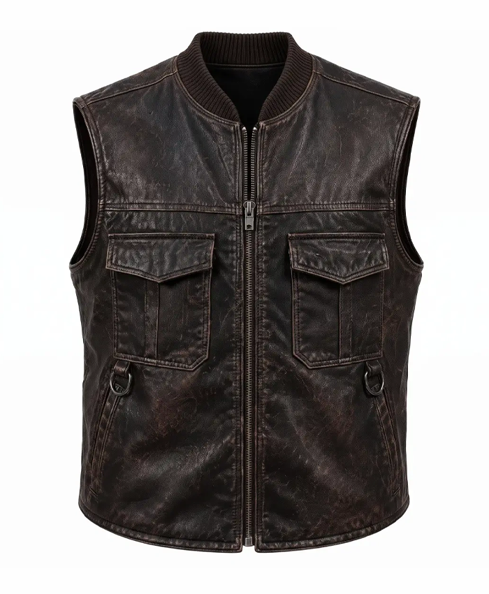 Brad Pitt Heart of the Beast Brown Vest