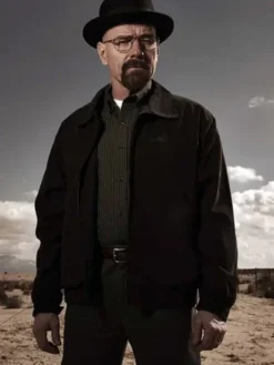 Bryan Cranston Walter White TV-Series Breaking Bad Black Cotton Jacket front view