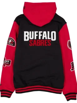 Buffalo Sabres Throwback Patch Jacket Back