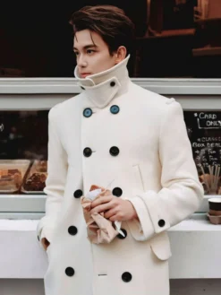 Burberry Ambassador Wu Lei White Coat