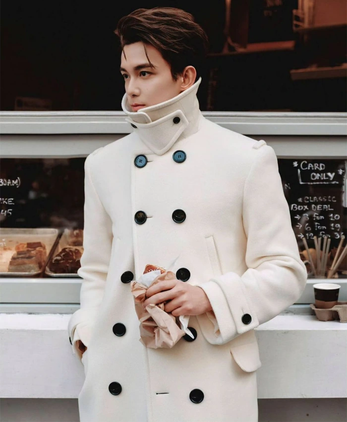 Burberry Ambassador Wu Lei White Coat