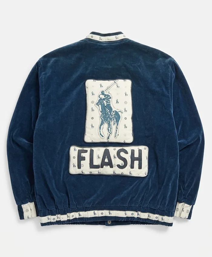 Buy-1980s-Dapper-Dan-Polo-Navy-Blue-Velvet-Bomber-Jacket