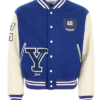 Buy Calvin Klein Yale Letterman Varsity Jacket In Blue