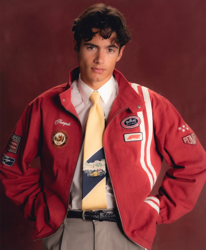 Buy Formula 1 x Pompeii Red Bomber Jacket For Men