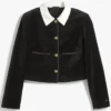 Buy Jisoo Black Velvet Band Jacket By Tommy Hilfiger