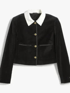 Buy Jisoo Black Velvet Band Jacket By Tommy Hilfiger