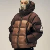 Buy Men's Palace Pertex Balaclava Brown Puffer Jacket On Sale