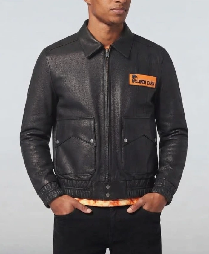 Buy-Now-Rhude-X-Mclaren-Black-Leather-Jacket