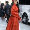 Buy Teyana Taylor Calvin Klein Fashion Show For Nyfw Suede Belted Coat