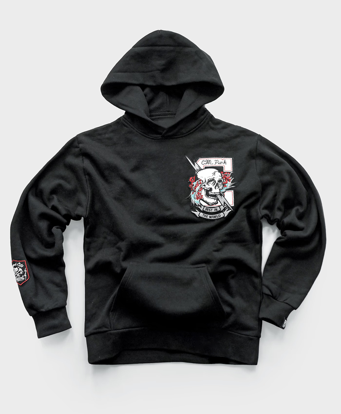CM Punk BITW Black Heavyweight PO Hoodie