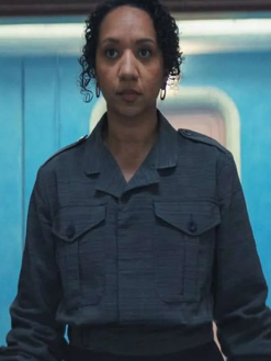 Camille-Sims-Silo-Tv-Series-S03-Alexandria-Riley-Grey-Cotton-Jacket-Front