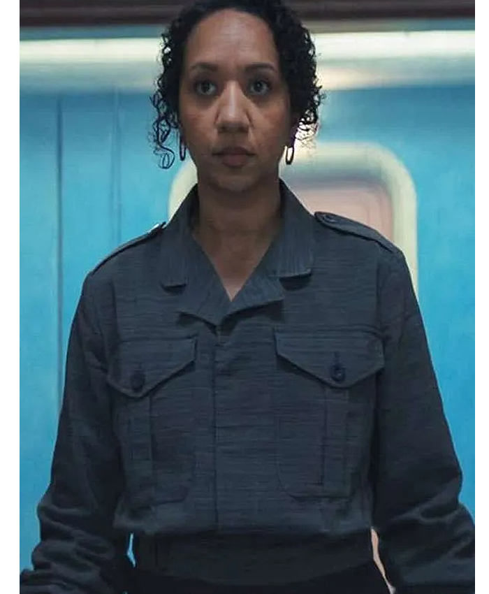 Camille-Sims-Silo-Tv-Series-S03-Alexandria-Riley-Grey-Cotton-Jacket-Front