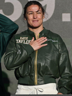 Ceremonial-Weigh-In-Katie-Taylor-Green-Jacket