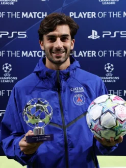 Champions-League-Debut-PSG-2026-Ferran-Torres-Blue-Track-Jacket-Front-View