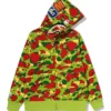 Charlize Theron's Africa Outreach Project 2026 Annual Block Party Kid Cudi Camo Shark Zip Green Hoodie front view