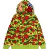 Charlize Theron's Africa Outreach Project Annual Block Party 2026 Kid Cudi Camo Shark Zip Green Hoodie back view