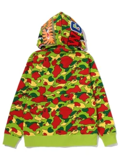Charlize Theron's Africa Outreach Project Annual Block Party 2026 Kid Cudi Camo Shark Zip Green Hoodie back view