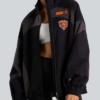 Chicago Bears lululemon Women's Black Ventilated Oversized Track Jacket