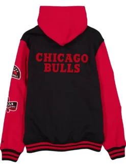 Chicago Bulls Throwback Patch Jacket Back