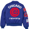 Chicago Cubs New Era x Alpha Industries MA-1 Jacket Royal Blue
