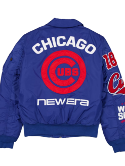 Chicago Cubs New Era x Alpha Industries MA-1 Jacket Royal Blue