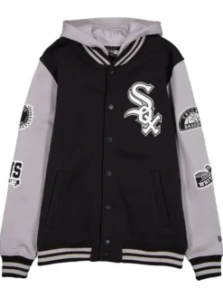 Chicago White Sox Throwback Patch Letterman Varsity Jacket