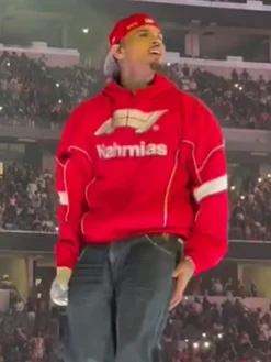 Chris Brown ATT Stadium RB Tour Nahmias Jacket Red