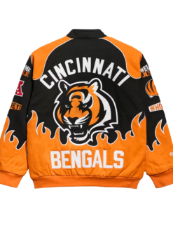 Cincinnati Bengals Chalk Line Black Premium Racing Jacket