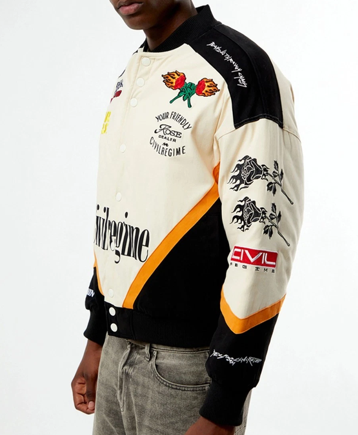 Civil Regime Beetlejuice Racing Jacket Mens