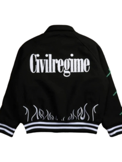Civil Regime Friday The 13th Jason Voorhees Black Wool Jacket