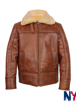 Clark-Shearling-Leather-Brown-Jacket