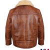 Clark-Shearling-Leather-Brown-Jacket-Back