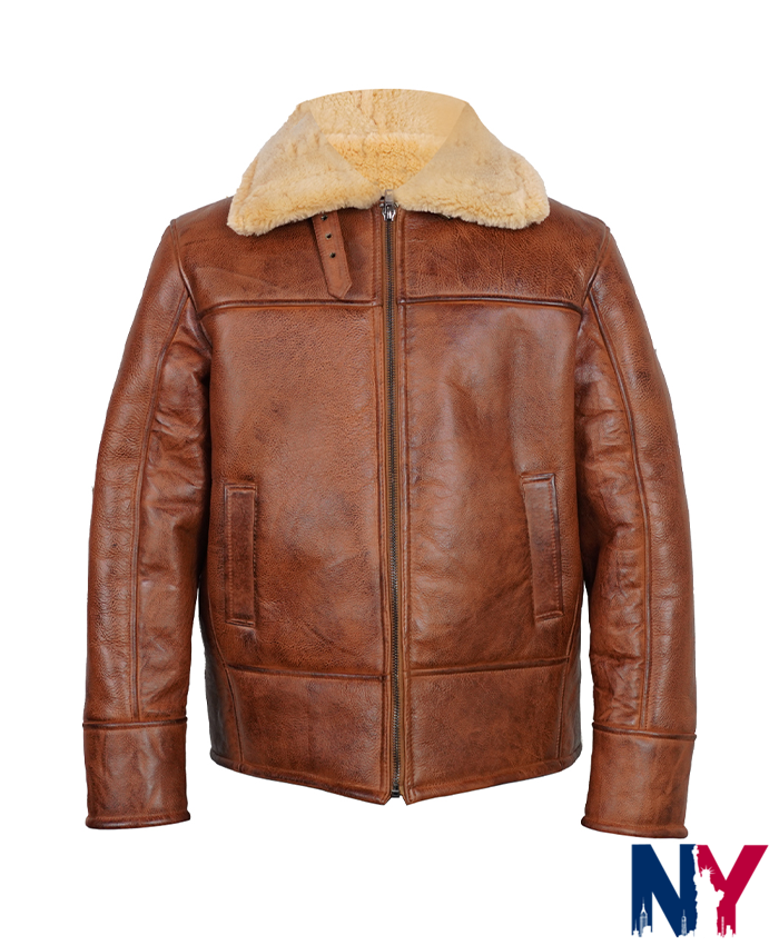 Clark-Shearling-Leather-Brown-Jacket