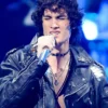 Close-up of 2026 MTV Video Music Awards Los Angeles George Michael Biker Black Leather Jacket